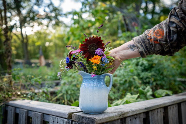 "Homegrown" flowers over "Store Bought" bouquets