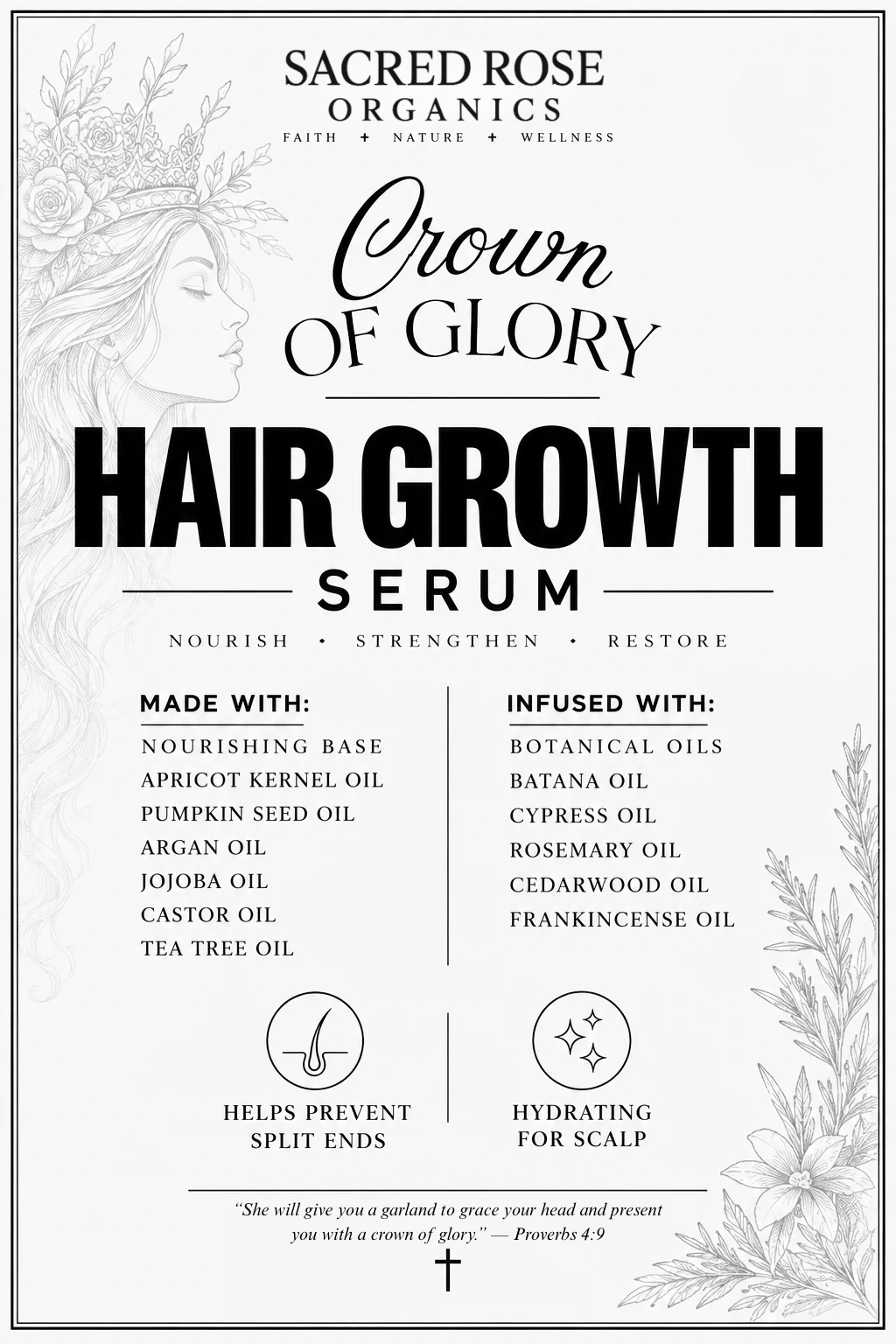 Crown of Glory Hair Growth Serum