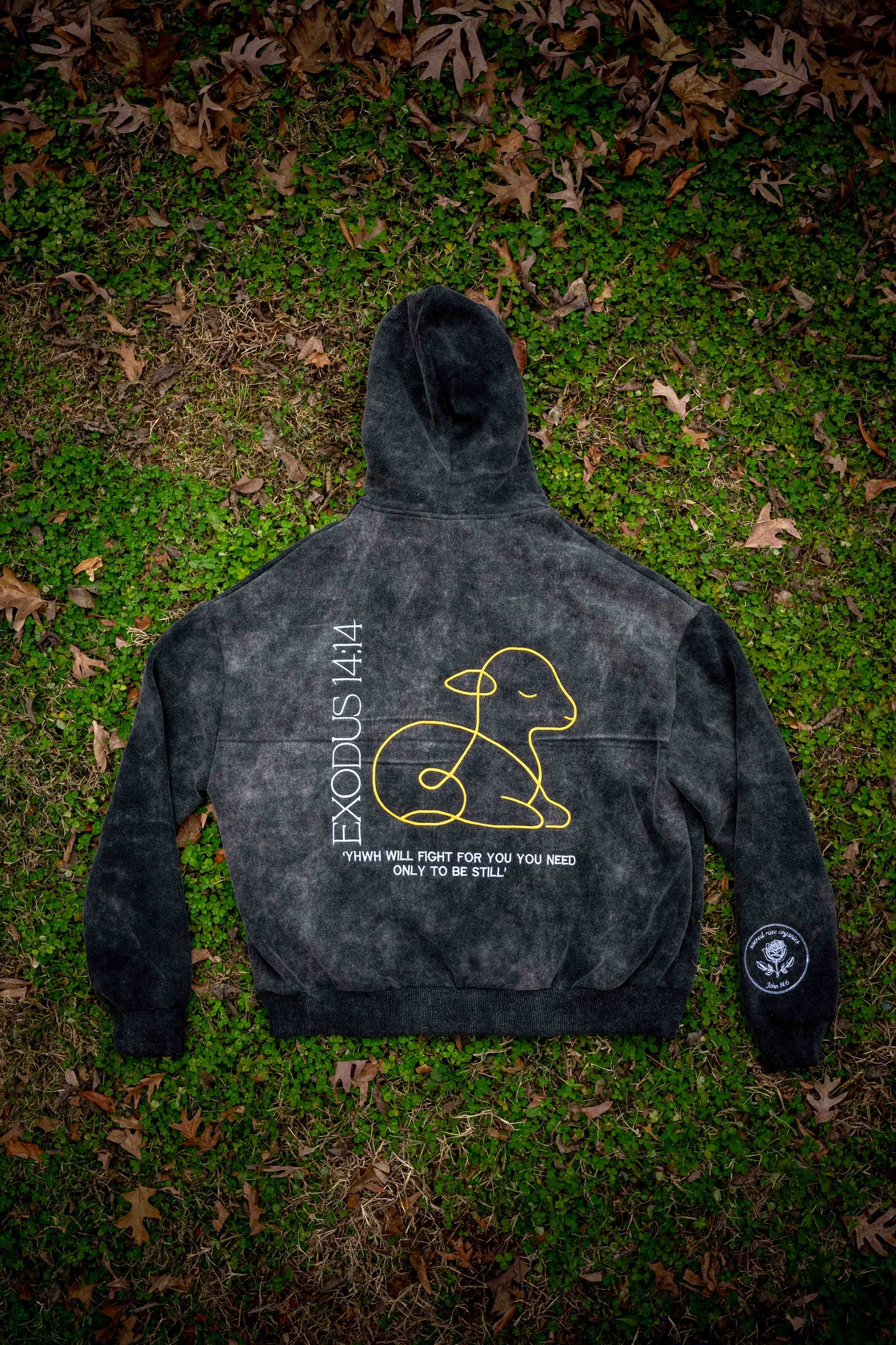 Exodus 14:14 Sweatshirt Hoodie Heavyweight Embroidered Pullover