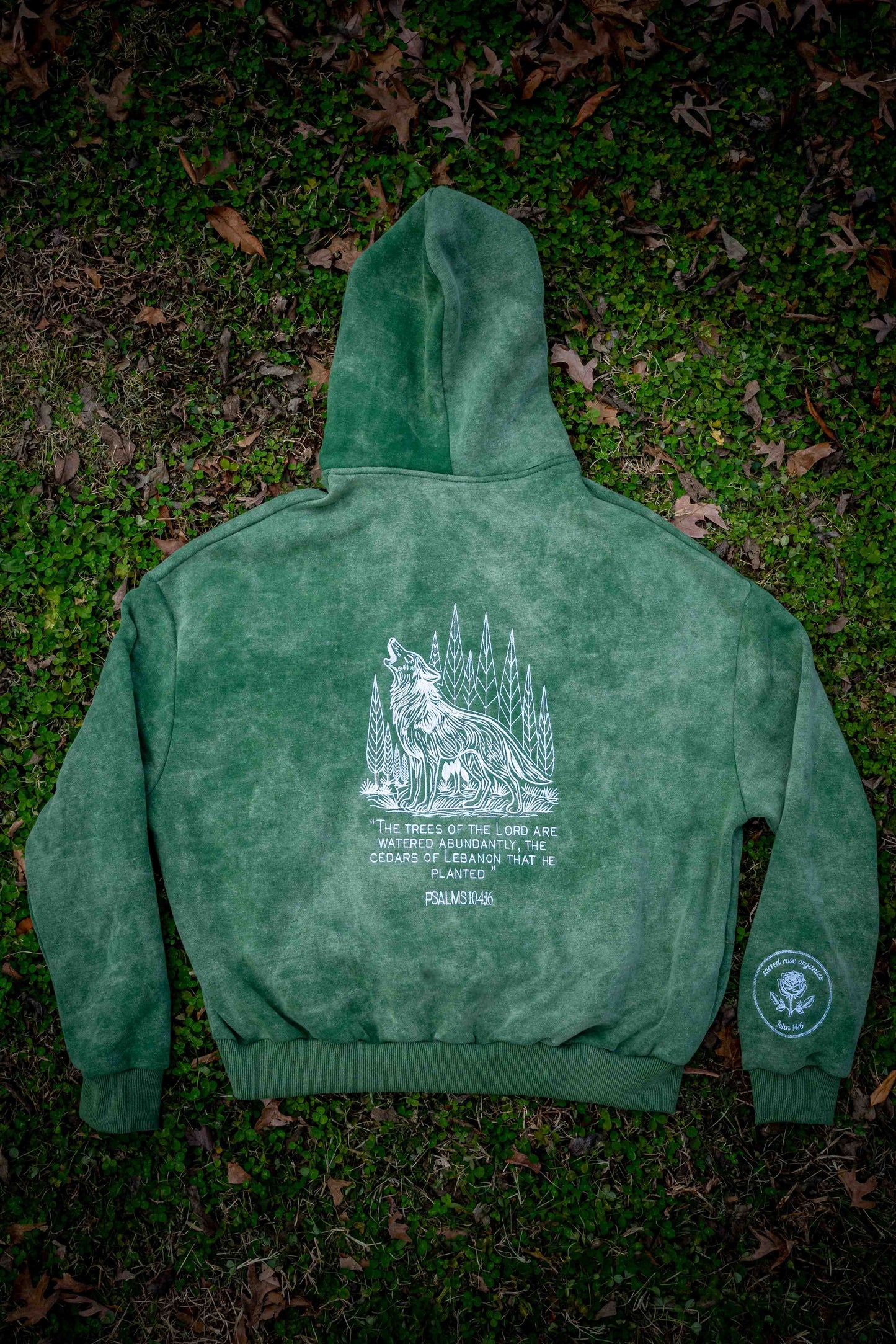 Psalm 104:16 Sweatshirt Hoodie Heavyweight Embroidered Pullover