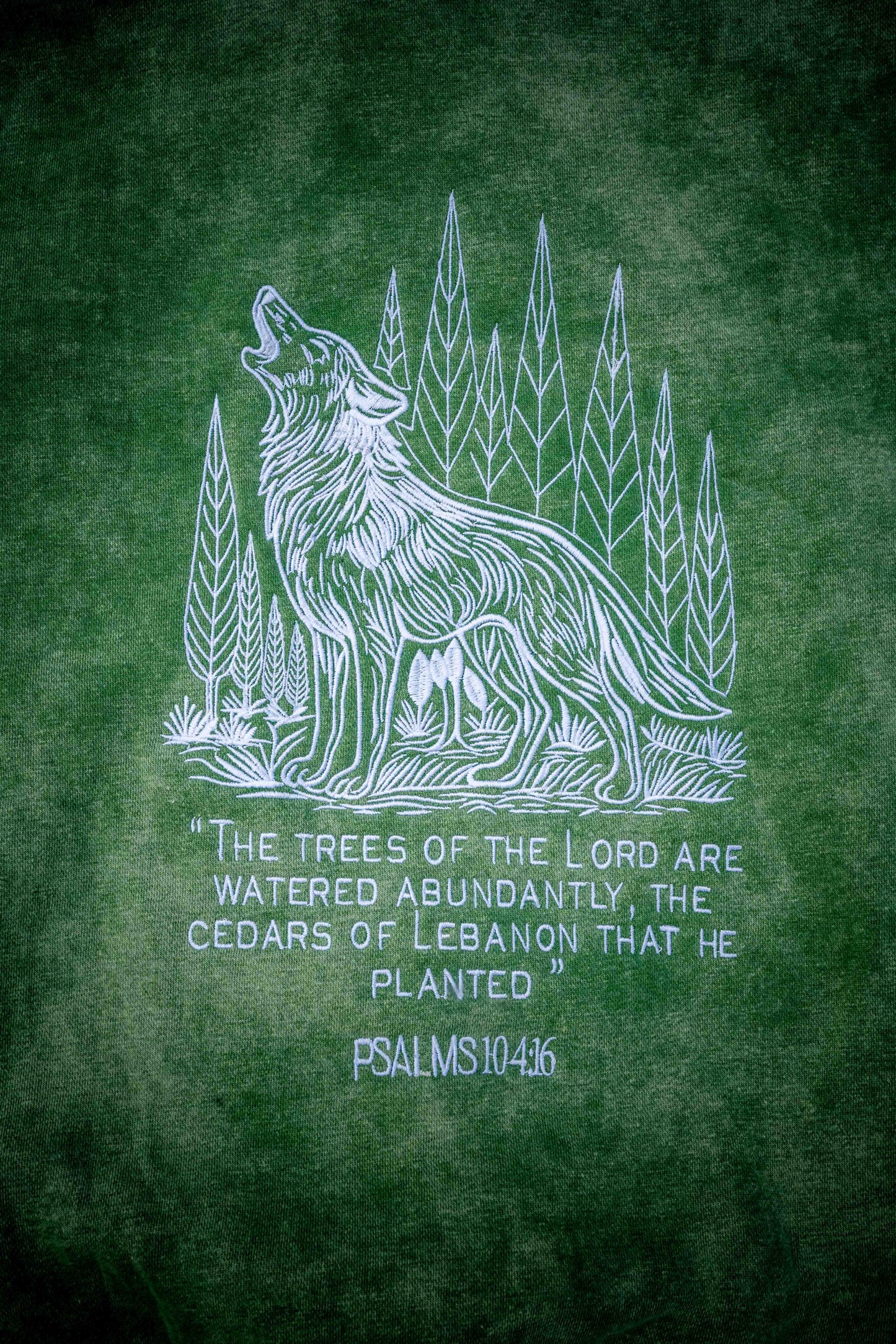 Psalm 104:16 Sweatshirt Hoodie Heavyweight Embroidered Pullover