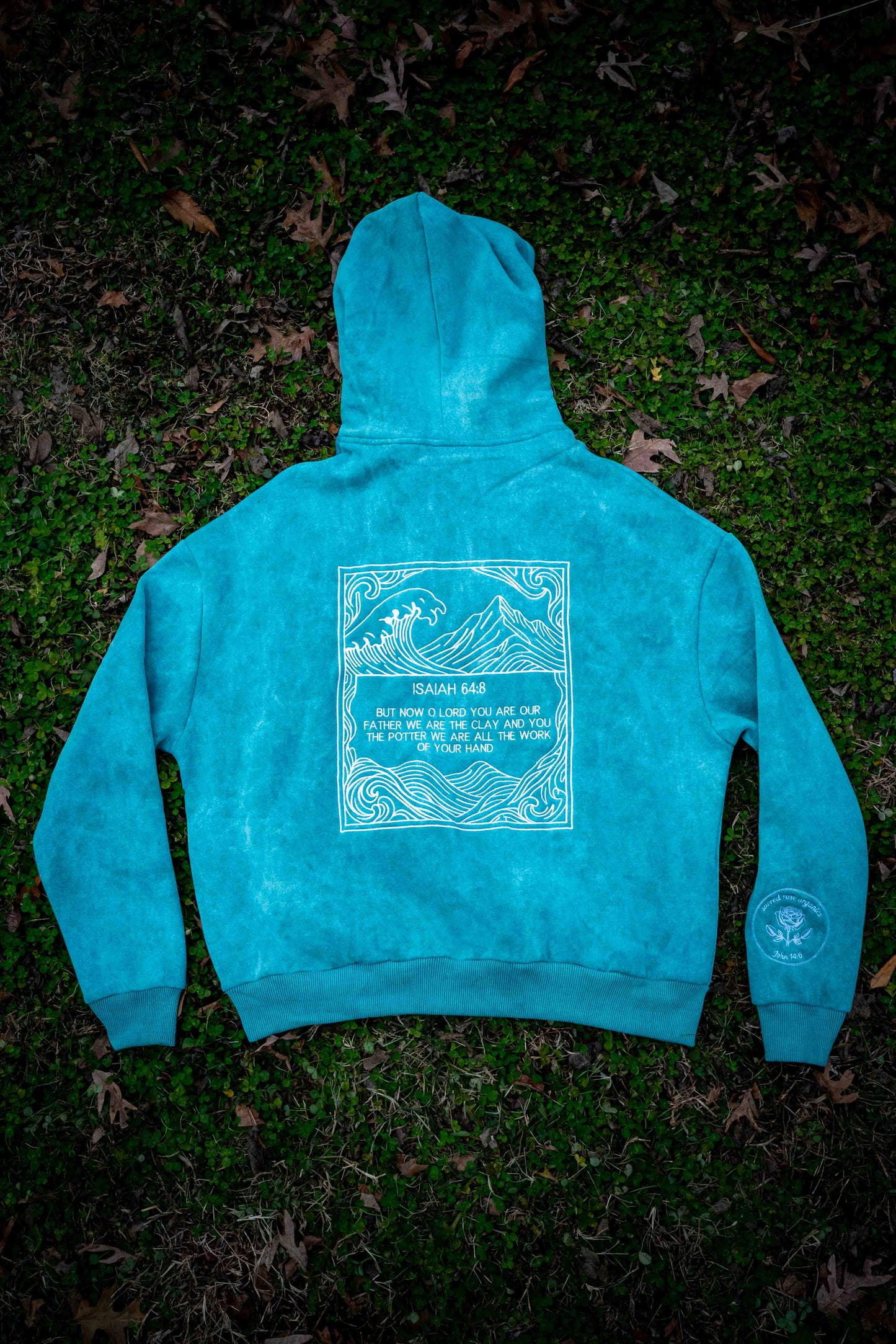 Isaiah 64:8 Sweatshirt Hoodie Heavyweight Embroidered Pullover