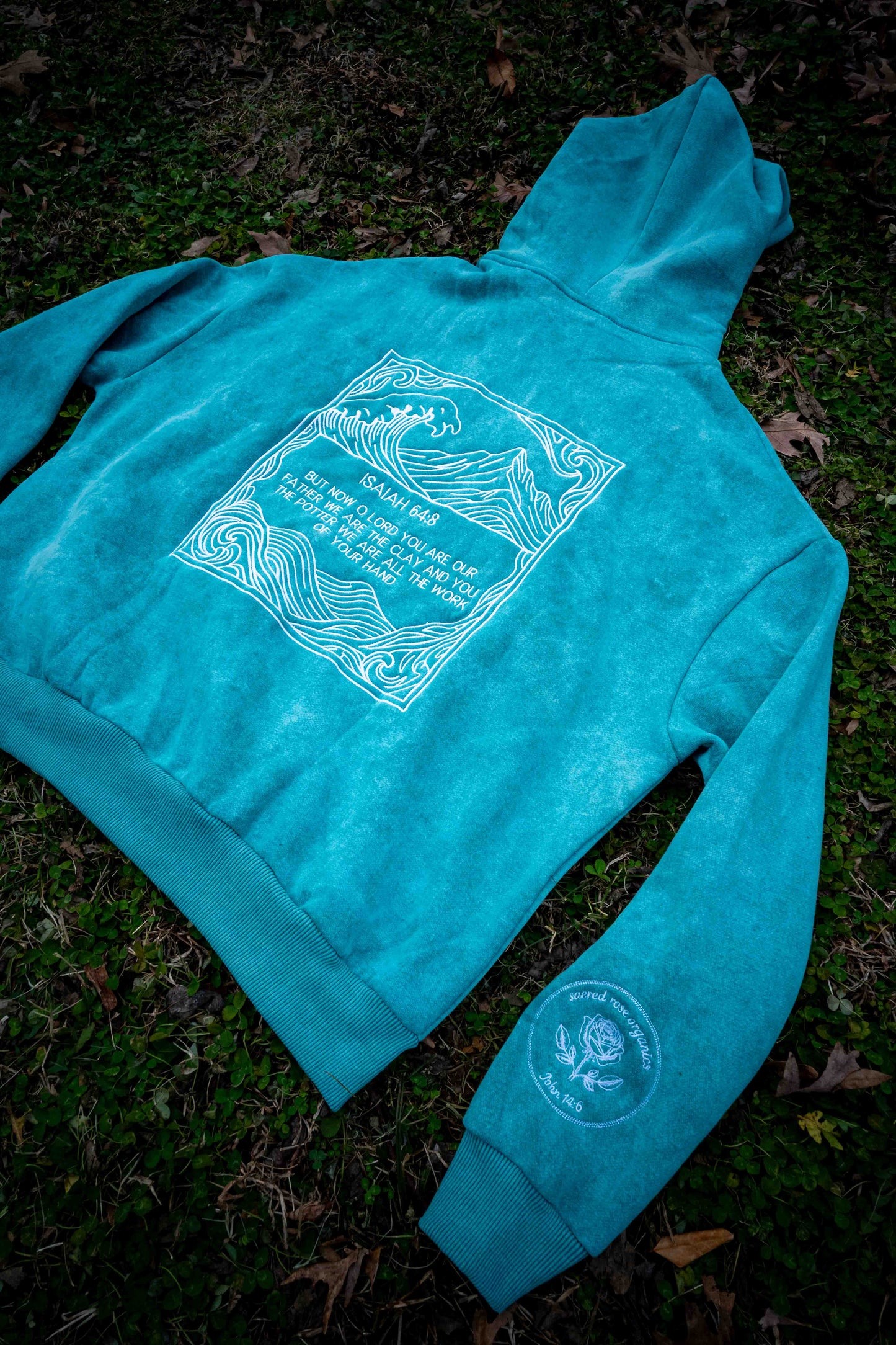 Isaiah 64:8 Sweatshirt Hoodie Heavyweight Embroidered Pullover