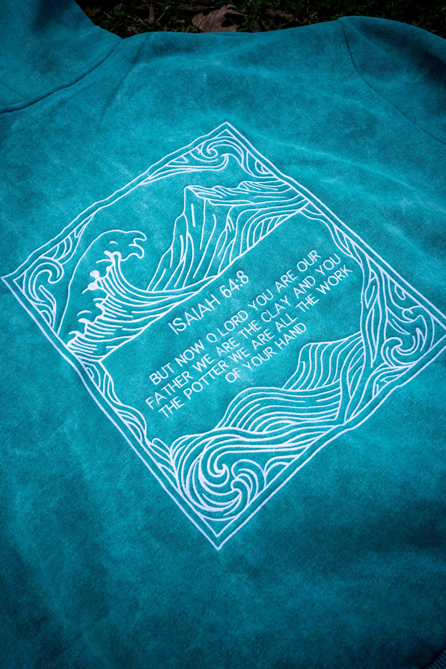 Isaiah 64:8 Sweatshirt Hoodie Heavyweight Embroidered Pullover