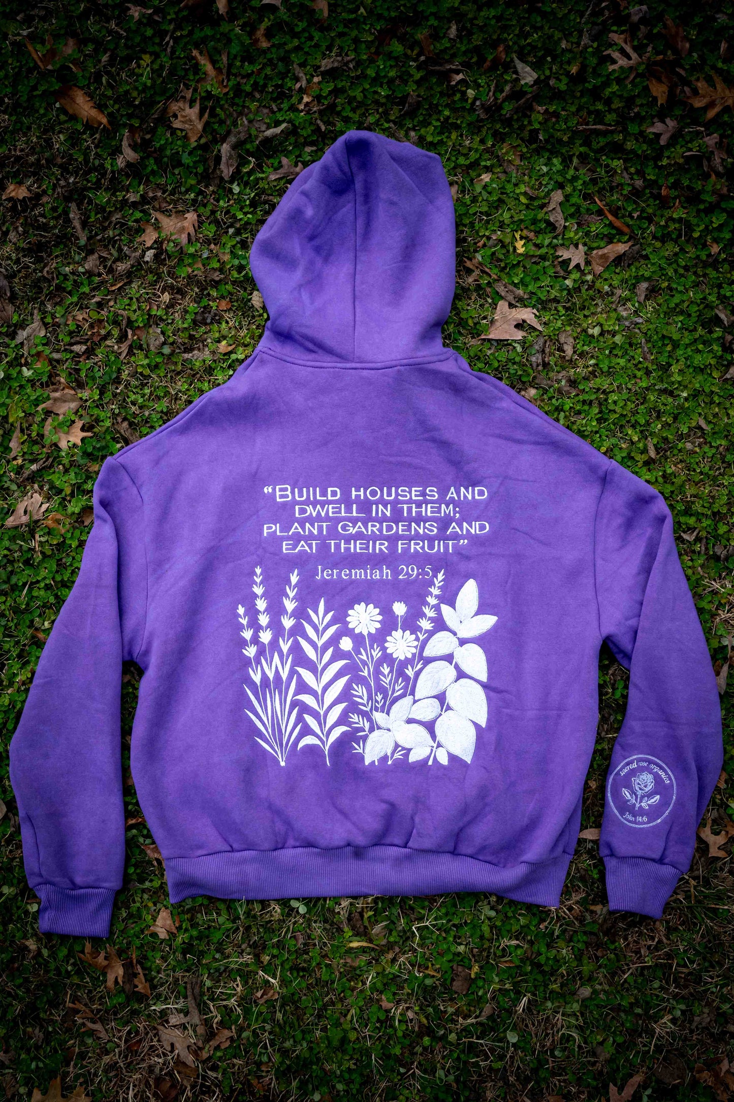 Jeremiah 29:5 Sweatshirt Hoodie Heavyweight Embroidered Pullover