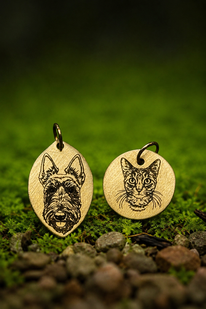 Custom Pet Engraved Necklace